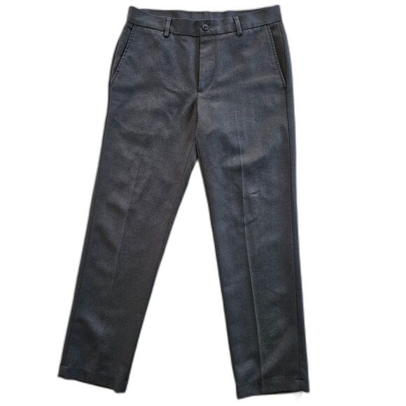 Van Heusen Traveler Dress Pants Charcoal Gray Men's Size 30X30 - Picture 1 of 9